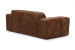 Jagger 2 Seater Leather Couch - Spice