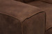 Jagger 2 Seater Leather Couch - Spice