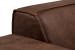 Jagger 2 Seater Leather Couch - Spice