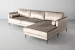 Hayden Velvet L-Shape Couch - Champagne