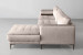 Hayden Velvet L-Shape Couch - Champagne