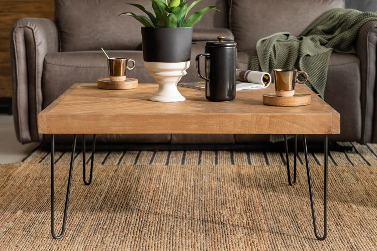 Dercetas Square Herringbone Coffee Table