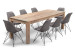 Montreal Enzo 8 Seater Dining Set (2.4m) - Vintage Grey