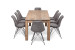 Montreal Enzo 8 Seater Dining Set (2.4m) - Vintage Grey