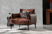 Plymouth Leather Armchair - Mocha Armchairs - 1