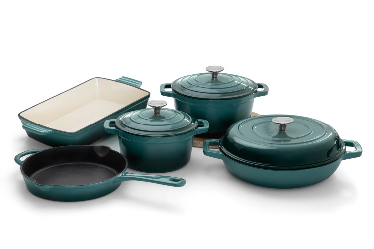 Nouvelle Cast Iron 8 Piece Cookware Set - Forest Nouvelle Cast Iron Sets - 1