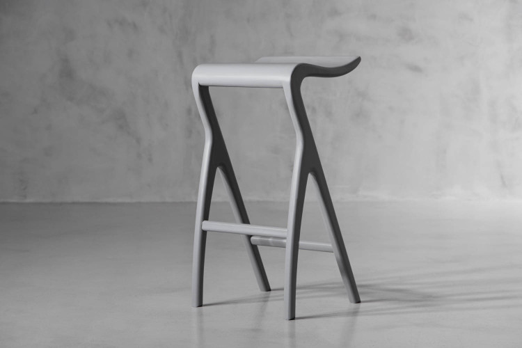 Solo Bar Chair - Matt Grey Solo Bar Chair Collection - 1