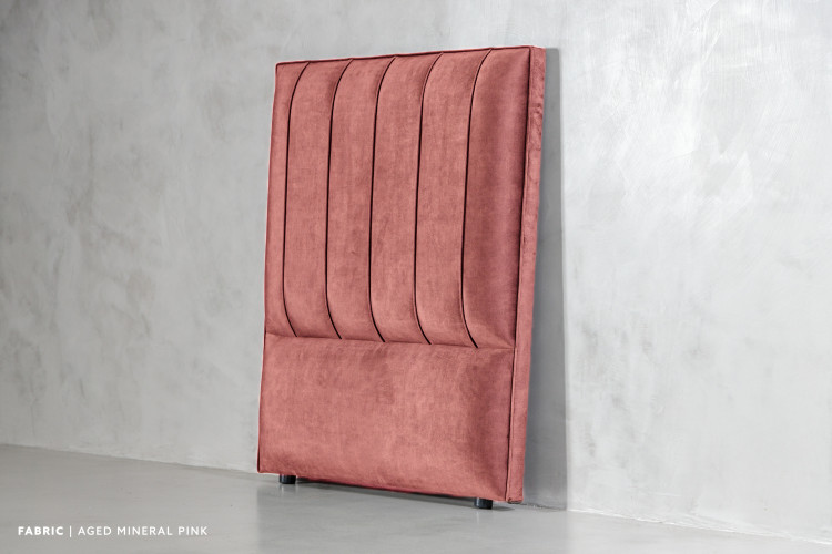 Harlem Headboard - Single - Aged Mineral Pink Single Headboards - 1