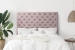 Bethany Headboard - Double - Velvet Pink Double Headboards - 1