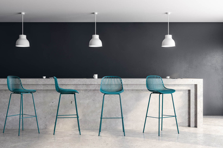 Yara Tall Bar Chair - Deep Teal Yara Bar Chair Collection - 1