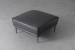 Ottavia Leather Ottoman - Charcoal Ottomans - 6