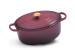 Nouvelle Cast Iron Oval Casserole-35cm-Plum Cookware - 1