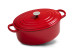 Nouvelle Cast Iron Oval Casserole-35cm- Red Cookware - 1