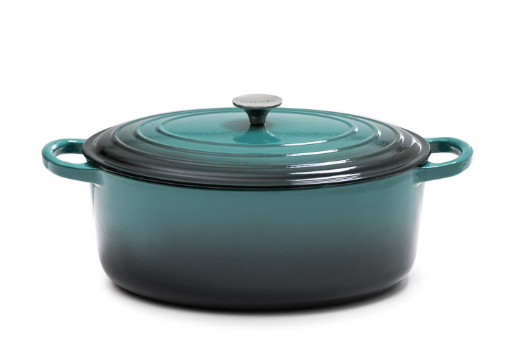 Nouvelle Cast Iron Oval Casserole-35cm-Forest Cookware - 1