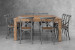 Clayden La Rochelle 8-Seater Square Dining Set 1.6m - Rustic Grey 8 Seater Dining Sets - 8