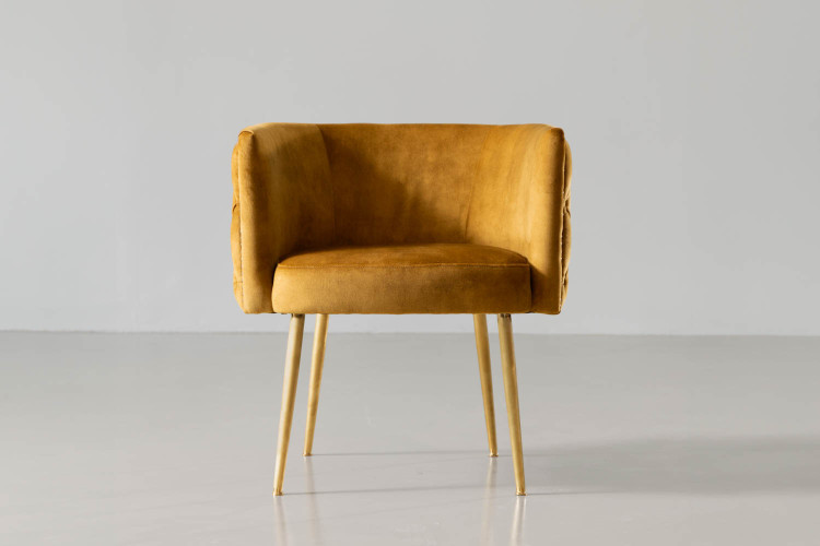 Bellamy Velvet Dining Chair - Mustard Bellamy Dining Chair Collection - 1