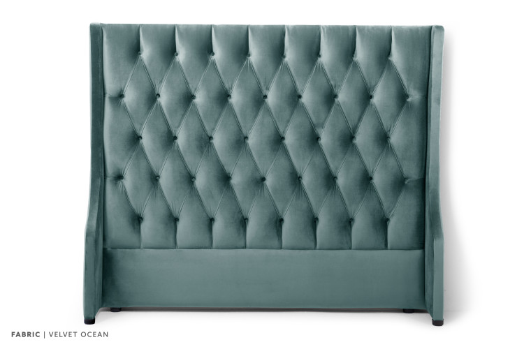 Madison - Three Quarter Headboard - Velvet Ocean 3/4 Headboards - 1