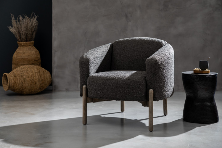 Prague Armchair - Storm Grey Armchairs - 1