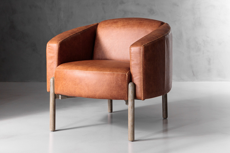 Prague Leather Armchair -...