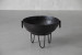 Ashbel Fire Pit - Black Firewood Storage - 2