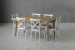 Bradford Durance 6-Seater Dining Set - 1.8m - Matt White 6-Seater Dining Sets - 3