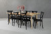 Bradford Durance 8-Seater Dining Set - 2.1m - Matt Black 8-Seater Dining Sets - 6