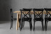 Bradford Durance 8-Seater Dining Set - 2.1m - Matt Black 8-Seater Dining Sets - 9