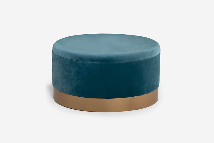 Quince Ottoman - Ocean