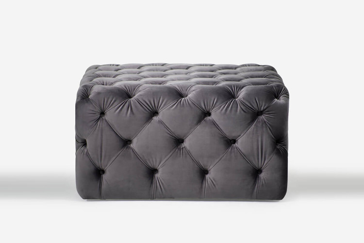 Berkley Tufted Ottoman - Graphite