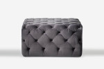 Berkley Tufted Ottoman - Graphite