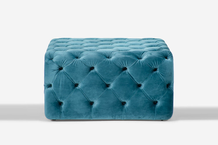 Barkley Tufted Ottoman - Teal