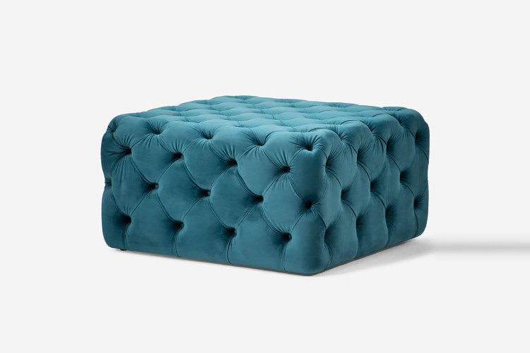 Barkley Tufted Ottoman - Teal