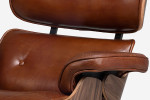 Snowden Leather Lounge Chair - Tan