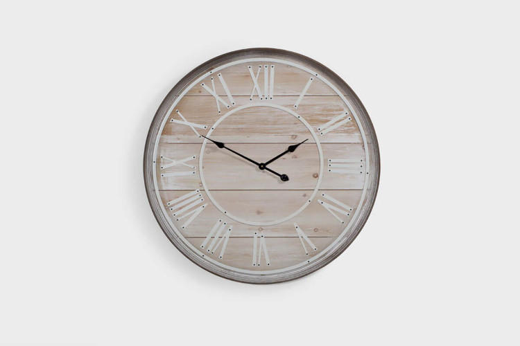 Large Wooden Wall Clock Clocks - 1