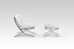 Replica Barcelona Chair + Footstool - White | Armchairs for Sale | Living | Cielo -