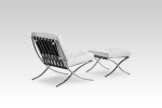 Replica Barcelona Chair + Footstool - White | Armchairs for Sale | Living | Cielo -