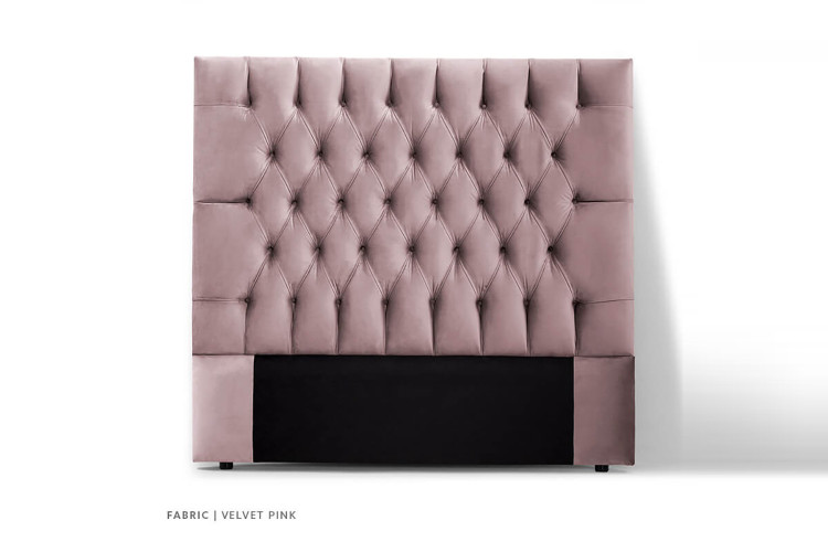 Catherine Bed - Queen | Velvet Pink