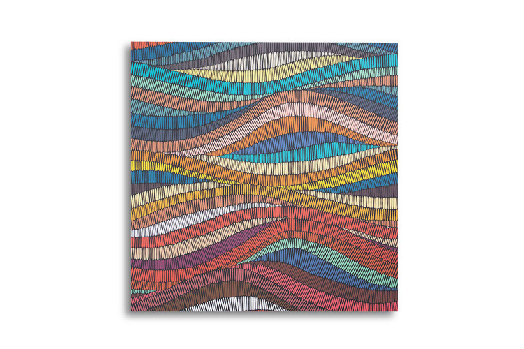 Lines of Colour Canvas Art  -