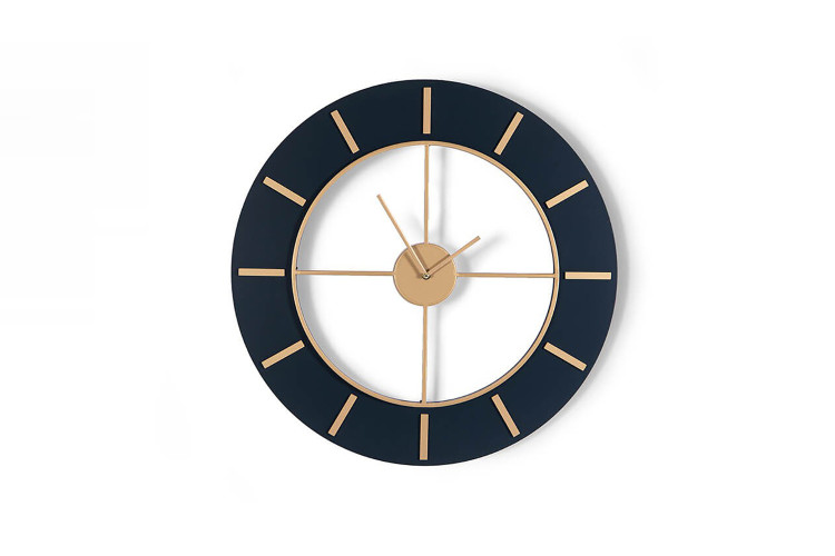 Tomkin Wall Clock - Blue & Gold Clocks - 1