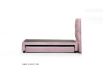 Skyler Dual Function Bed -  Velvet Pink - Three Quarter -