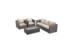 Montae 4 Piece Patio Lounge Set - Titanium  -