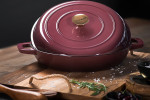 Nouvelle Cast Iron Oven Pan - 30cm - Plum -