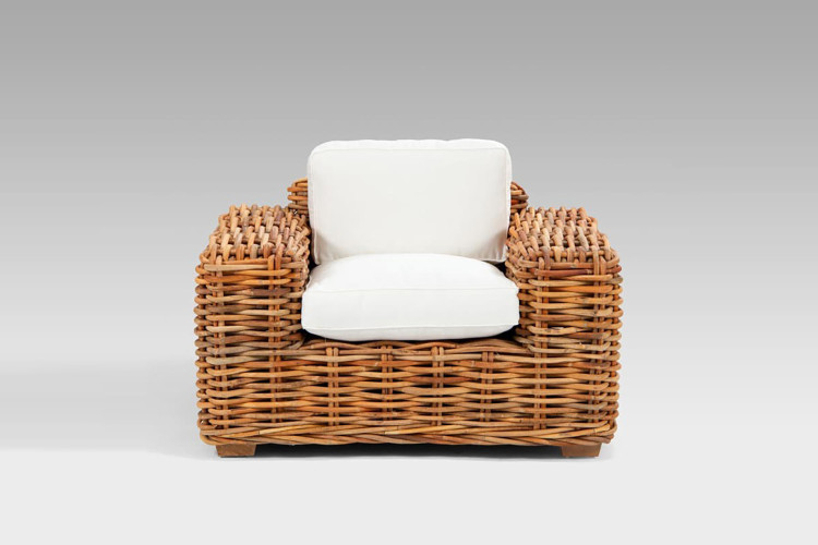 Portland Wicker Sofa - 1 Seater Patio Chairs - 1