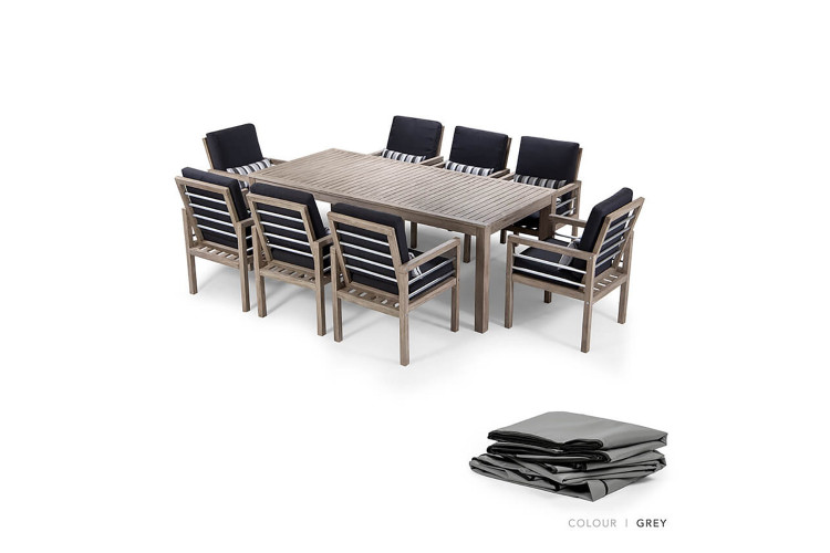 Capri Patio Dining Set - Protective Cover - Grey| Protective Cover | Patio | Waterproof Cover  -