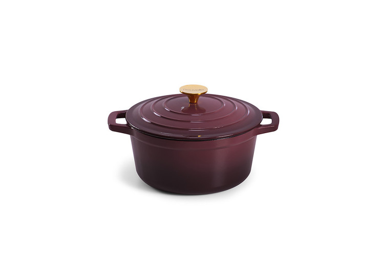 Nouvelle Cast Iron Casserole - 20cm - Plum -