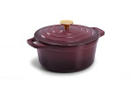 Nouvelle Cast Iron Casserole - 24cm - Plum -