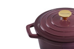 Nouvelle Cast Iron Casserole - 24cm - Plum -