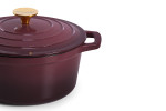 Nouvelle Cast Iron Casserole - 24cm - Plum -