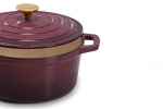 Nouvelle Cast Iron Casserole - 24cm - Plum -