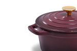 Nouvelle Cast Iron Casserole - 24cm - Plum -